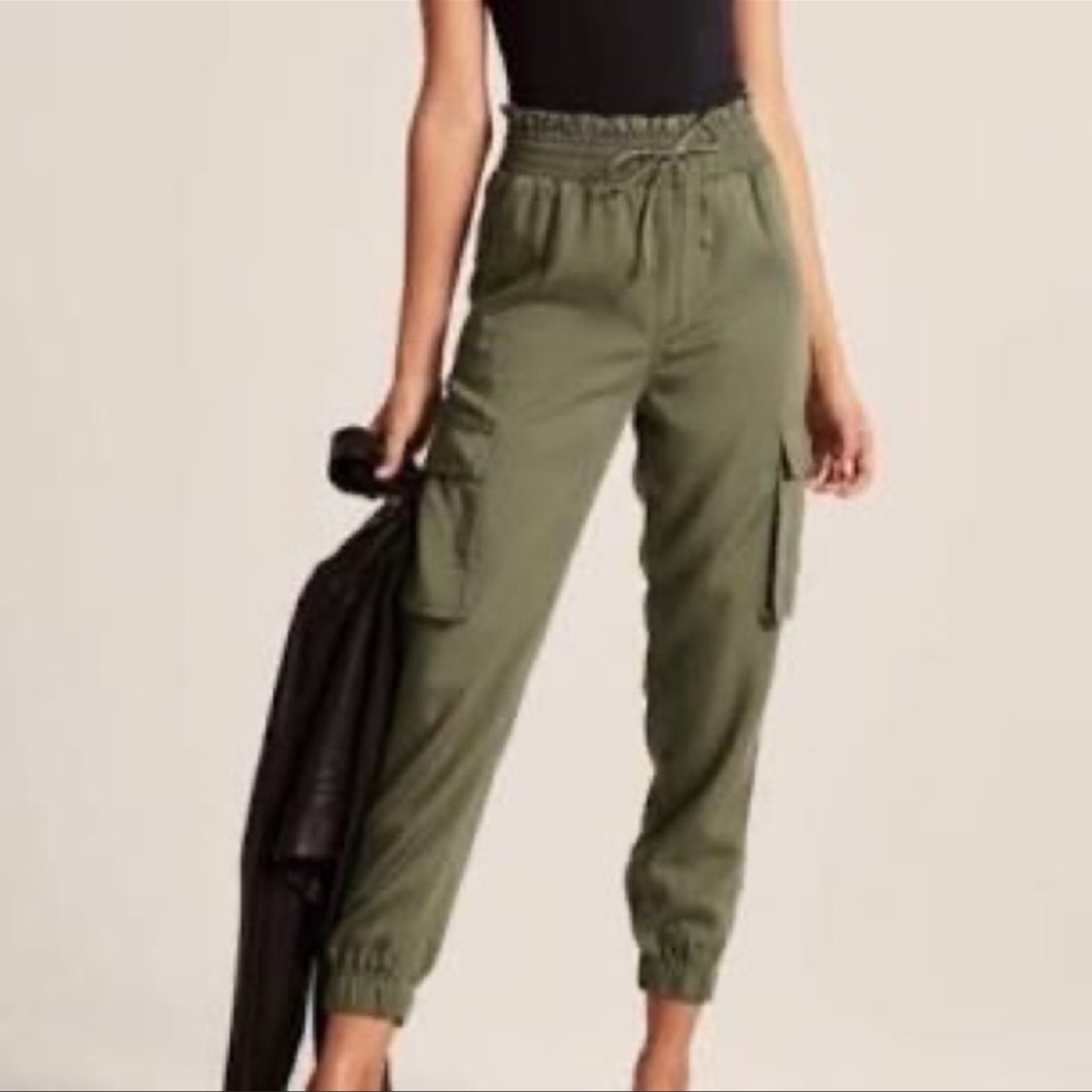 Abercrombie & Fitch Cargo Joggers Army Green L